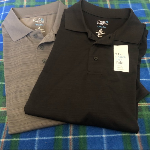 NWT ‘Two’ Croft and Barrow golf polo shirts - Picture 6 of 6